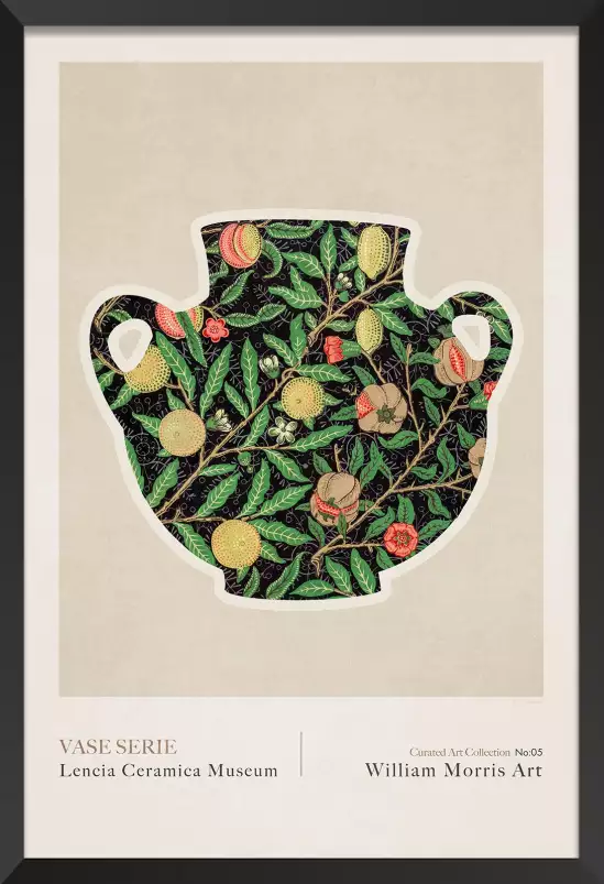 Vase céramique Lencia 5 de william Morris - affiche vintage