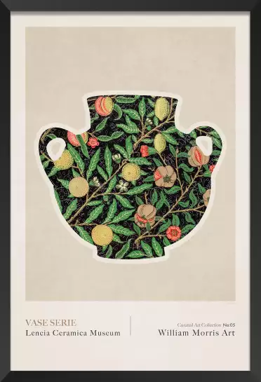 Vase céramique Lencia 5 de william Morris - affiche vintage