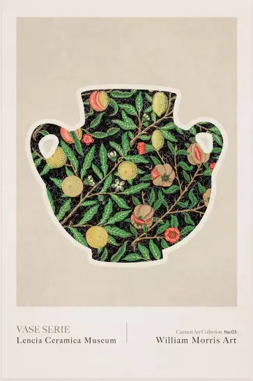 Vase céramique Lencia 5 de william Morris - affiche vintage
