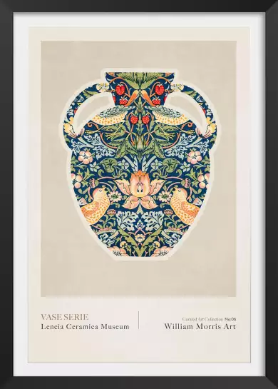 Vase céramique Lencia 6 de william Morris - affiche vintage