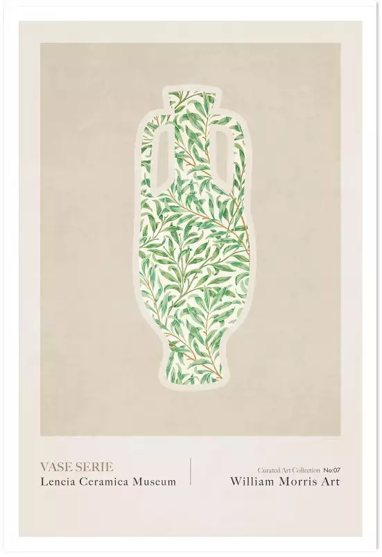 Vase céramique 7 de William Morris - affiche vintage