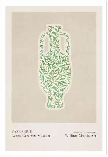 Vase céramique 7 de William Morris - affiche vintage