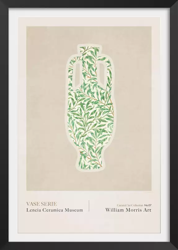 Vase céramique 7 de William Morris - affiche vintage