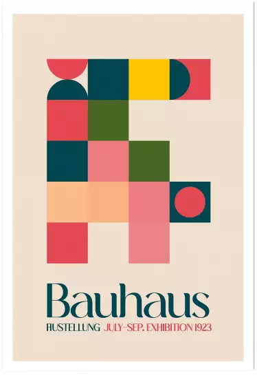 Exposition Bauhaus 7 - affiche vintage