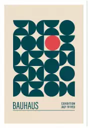 Exposition Bauhaus sphère - affiche vintage