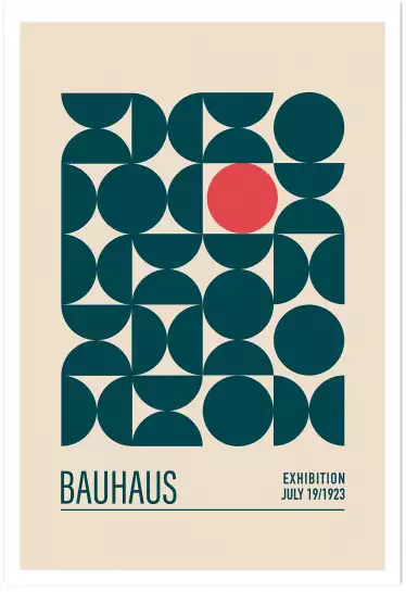 Exposition Bauhaus sphère - affiche vintage