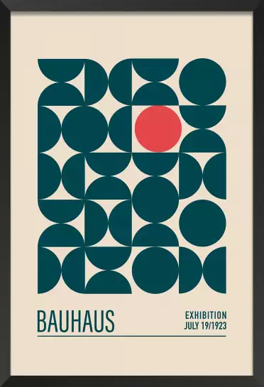 Exposition Bauhaus sphère - affiche vintage