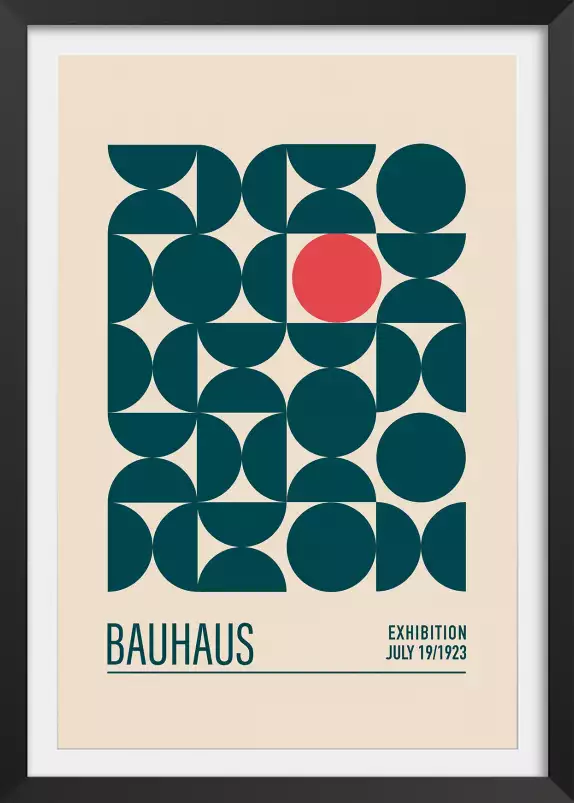 Exposition Bauhaus sphère - affiche vintage