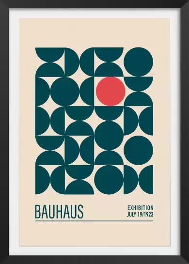 Exposition Bauhaus sphère - affiche vintage