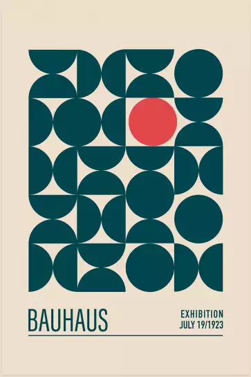 Exposition Bauhaus sphère - affiche vintage