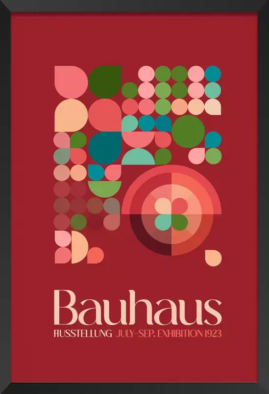 Exposition Bauhaus bordeaux - affiche vintage