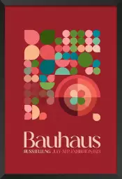 Exposition Bauhaus bordeaux - affiche vintage