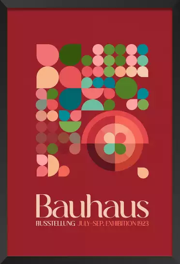 Exposition Bauhaus bordeaux - affiche vintage