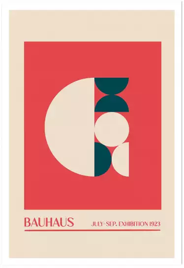 Exposition Bauhaus sphérique - affiche vintage