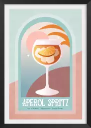 Cocktail d'été - affiche aperol spritz