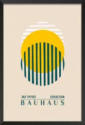 Bauhaus sphères superposées - affiche vintage