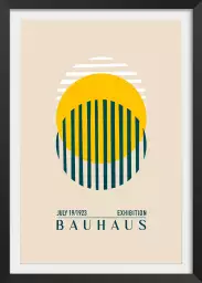 Bauhaus sphères superposées - affiche vintage