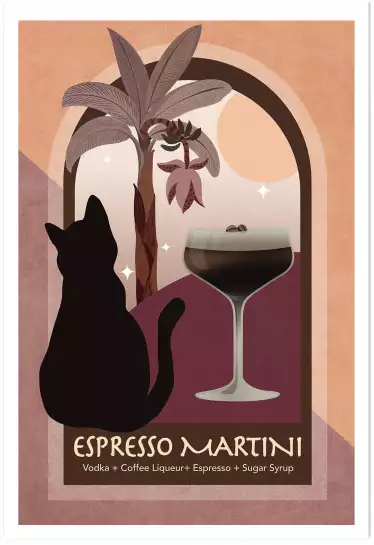 Cocktail Expresso - affiche bar