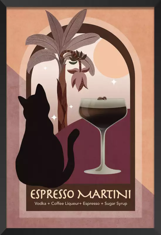 Cocktail Expresso - affiche bar