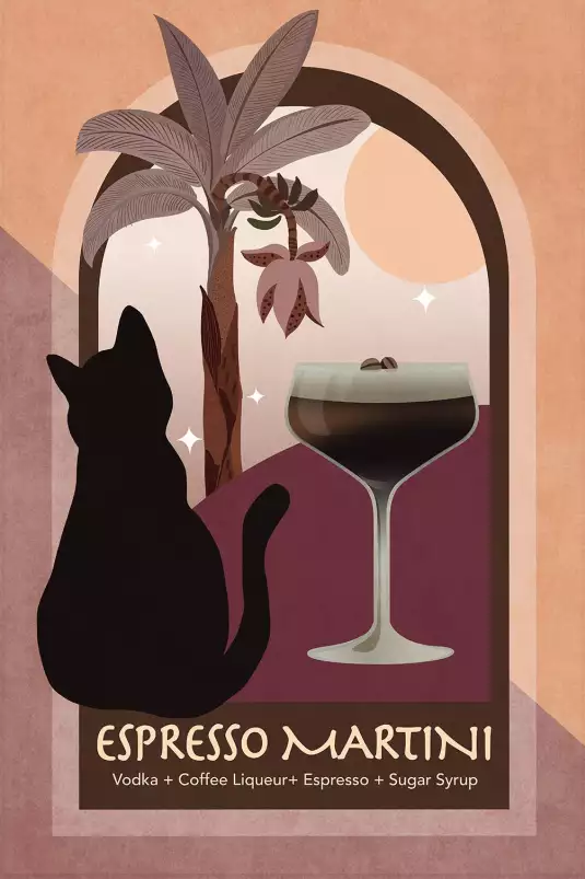 Cocktail Expresso - affiche bar