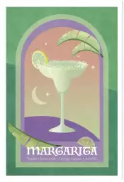 Cocktail Margarita - affiche bar