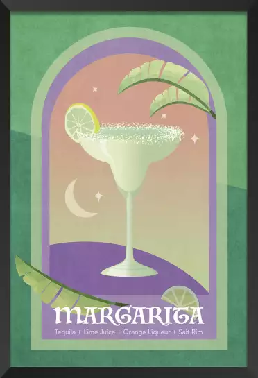 Cocktail Margarita - affiche bar