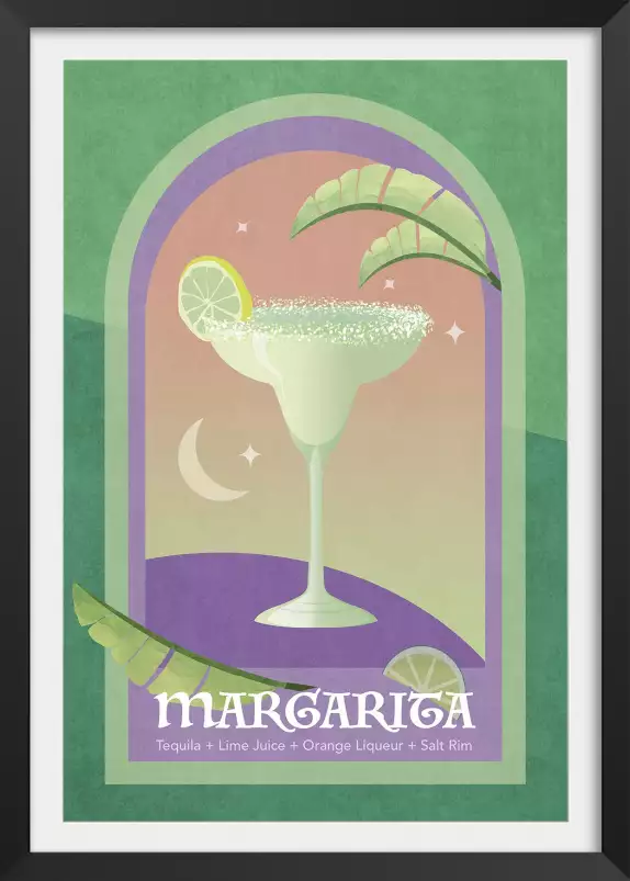 Cocktail Margarita - affiche bar