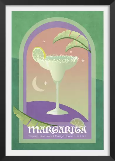 Cocktail Margarita - affiche bar