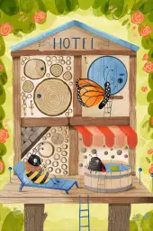 Hôtel pour insectes - affiche pour enfant