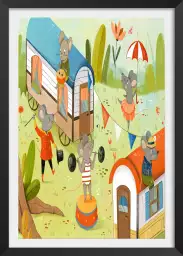 Souris circus - affiche pour enfant