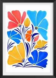 Amie des fleurs - affiche fleurs