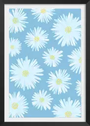 Marguerites daisies - affiche fleurs