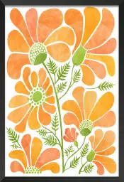 Fleurs du soleil - affiche fleurs