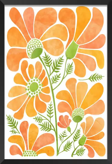 Fleurs du soleil - affiche fleurs