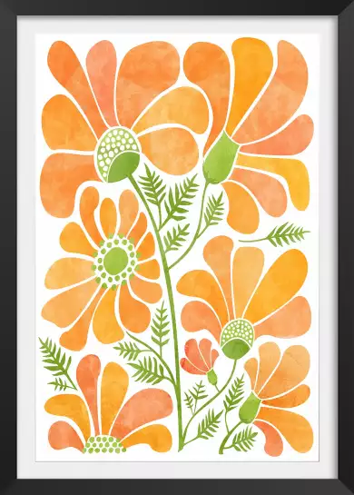 Fleurs du soleil - affiche fleurs