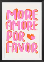 More amore - tableau minimaliste