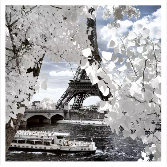 Tour Eiffel fleurie - Affiche de Paris