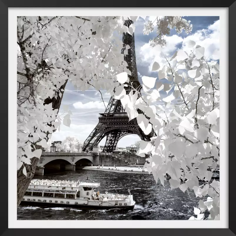 Tour Eiffel fleurie - Affiche de Paris