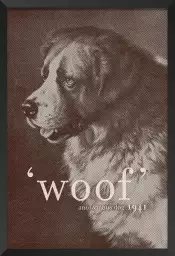 Woof  chien anonyme - poster chien