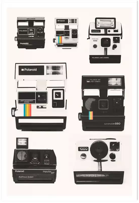 Polaroid - affiche murale vintage