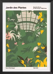 Jardin des plantes - affiche vintage paris