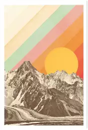 Espace montagne - affiche surrealiste Espace montagne - affiche surrealiste