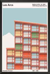 Les Arcs Charlotte Perriand - affiche d'art