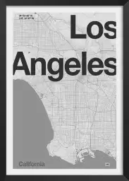 Los Angeles minimaliste - affiche ville