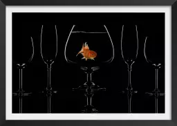 Poisson en verre - affiche cuisine design