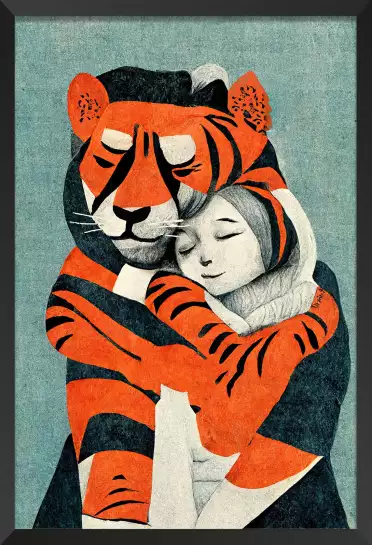 Mon tigre et moi - poster enfant