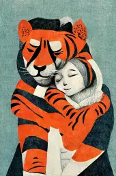 Mon tigre et moi - poster enfant