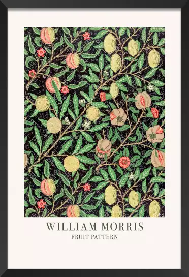 Motif de fruits exotiques - affiche botanique vintage