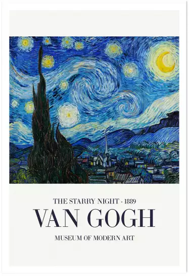 La nuit étoilée - Tableau de Vincent Van Gogh