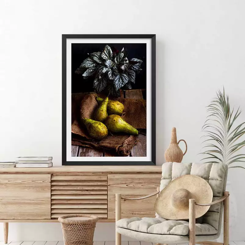 Poires - affiche nature morte